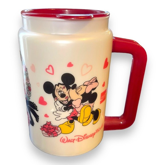 Walt Disney World 2000 Disney Happy Valentine’s Day Mickey Minnie Resort Mug - Picture 4 of 6